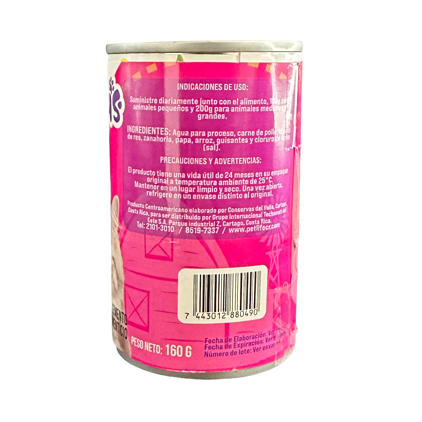 Pate de Carne y Verduras Petilicious (160g) para Gato
