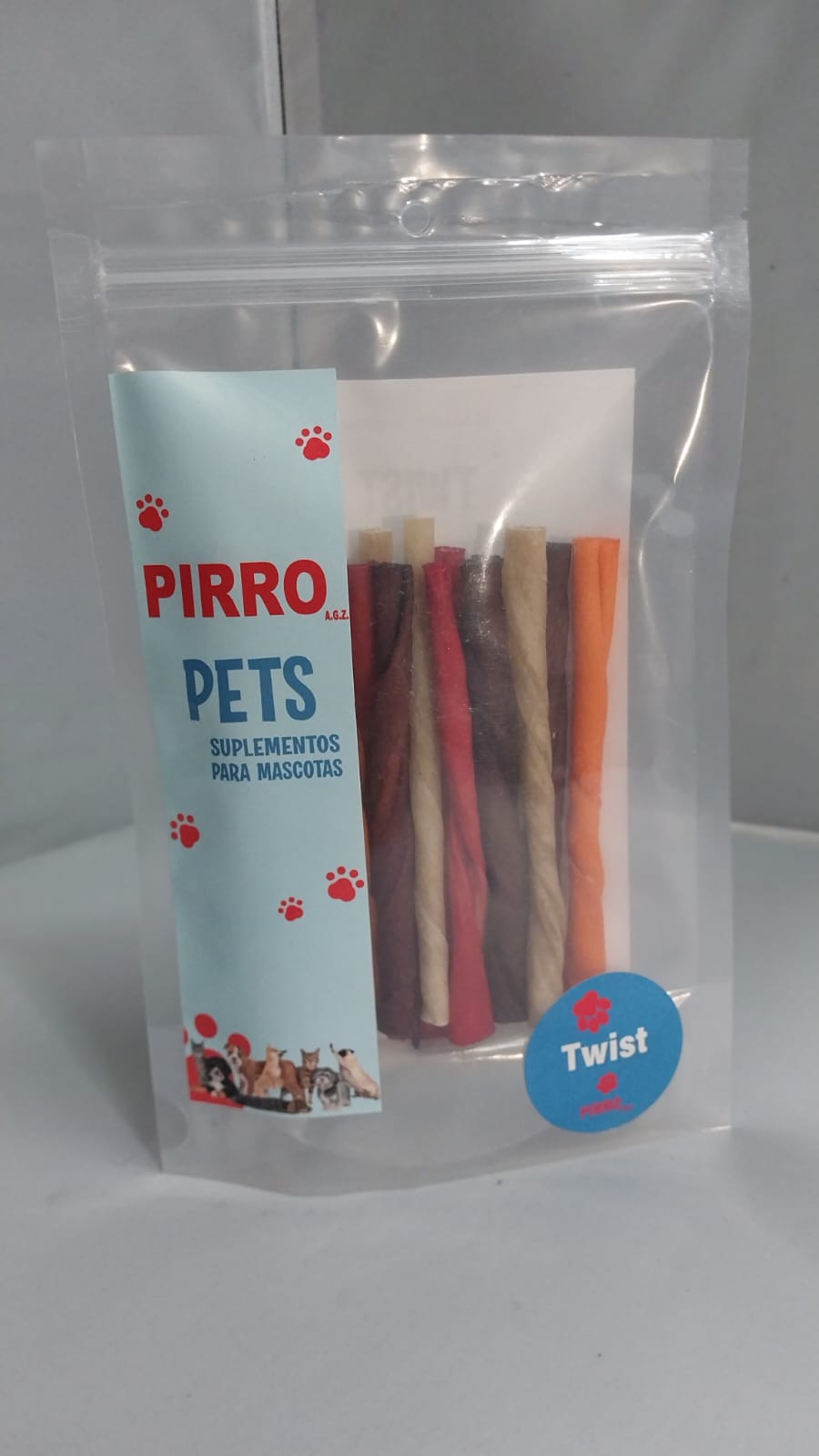 BOCADILLOS MASTICABLES PIRRO PETS PALITOS TWIST MINI