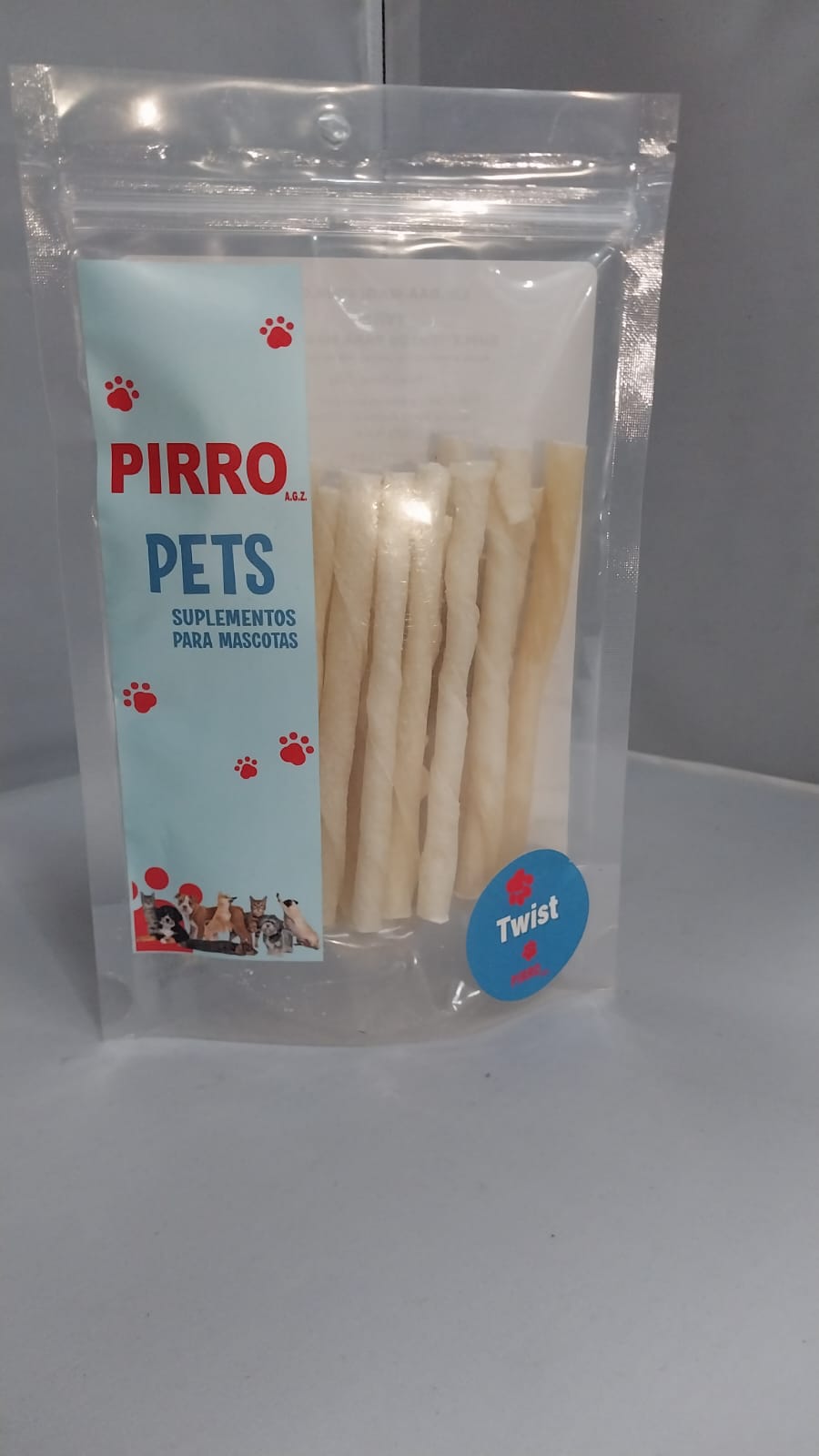BOCADILLOS MASTICABLES PIRRO PETS PALITOS TWIST MINI