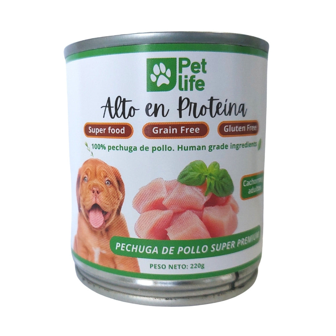 Pechuga de Pollo en Agua para Perros 220g