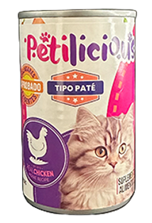 Pate de Carne y Verduras Petilicious (160g) para Gato